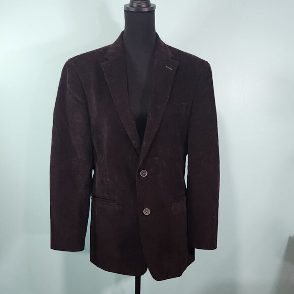 Tommy Hilfiger Brown Corduroy Two-button Blazer Jacket
Lot L - Picture 1 of 6